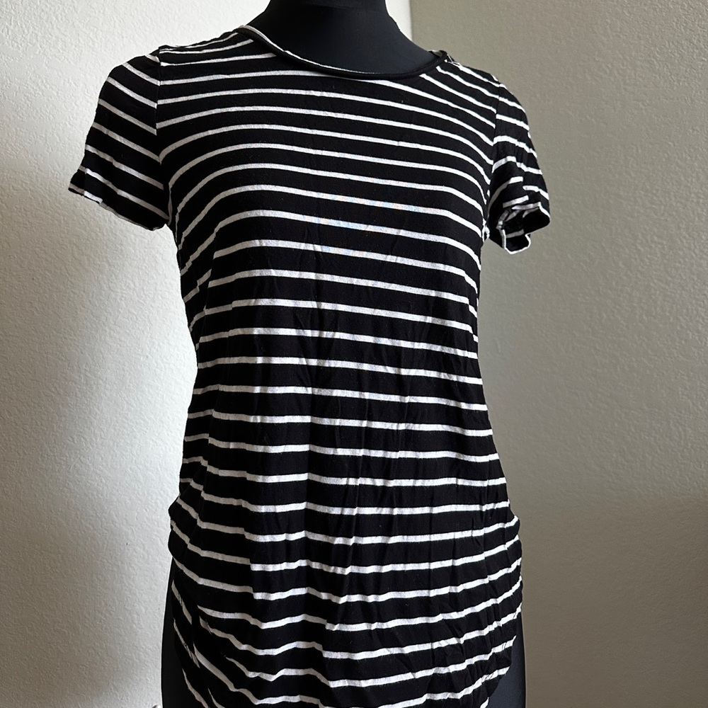 Black Striped Shirt - small